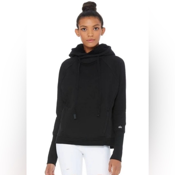 ALO Yoga Tops - SOLD - alo Sherpa Lined Frost Hoodie (size S)